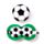Relaxeazzz Fußball Plüsch Reisekissen & Schlafmaske