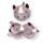 Relaxeazzz Nashorn Plüsch Reisekissen & Schlafmaske