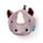 Relaxeazzz Nashorn Plüsch Reisekissen & Schlafmaske