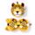 Relaxeazzz Leopard Plüsch Reisekissen & Schlafmaske