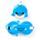 Relaxeazzz Adoramals Blu the Dolphin Delfin Plüsch Reisekissen & Schlafmaske 