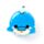 Relaxeazzz Adoramals Blu the Dolphin Delfin Plüsch Reisekissen & Schlafmaske 