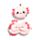 Relaxeazzz Adoramals Maddie the Axolotl Reisekissen & Schlafmaske
