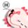 Relaxeazzz Adoramals Maddie the Axolotl Reisekissen & Schlafmaske