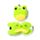 Relaxeazzz Adoramals Silas the Frog Frosch Reisekissen & Schlafmaske