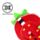 Relaxeazzz Foodiemals Elidi the Strawberry Erdbeere Reisekissen & Schlafmaske