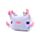 Relaxeazzz Minecraft Axolotl Plüsch Reisekissen & Schlafmaske
