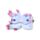Relaxeazzz Minecraft Axolotl Plüsch Reisekissen & Schlafmaske