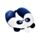 Relaxeazzz Adoramals Banjo the Panda Kinder-Reisekissen aus Memory-Schaumstoff