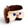 Relaxeazzz Minecraft Steve Plüsch Reisekissen & Schlafmaske