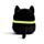Squidglys Spooky Schwarze Katze Plüschfigur