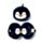 Relaxeazzz Adoramals Nico the Penguin Pinguin Plüsch Reisekissen & Schlafmaske