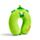 Relaxeazzz Adoramals Harry the Dinosaur Dinosauria Kinder-Reisekissen aus Memory-Schaumstoff