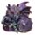 Babydrache mit Kristallkugel