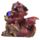 Babydrache mit Kristallkugel