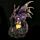 Dark Legends Drache auf Burg mit LED-Kristall