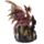 Dark Legends Drache auf Burg mit LED-Kristall