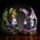 Dark Legends Großer Drache auf Drachenei-Geode LED-Dekoration