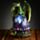 Dark Legends Großer Drache auf Drachenei-Geode LED-Dekoration