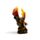 Dark Legends Feuer & Kohle Drache auf einen Felsen