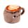 Foodiemals Cappuccino Plüsch Türstopper