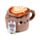 Foodiemals Cappuccino Plüsch Türstopper