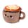 Foodiemals Cappuccino Plüsch Türstopper