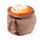 Foodiemals Cappuccino Plüsch Türstopper