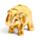 Glückselefant Gold Metalleffekt Glitzer 4cm