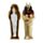 Ägypten Anubis Sarkophag mit Mumie 13,5cm
