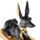 Ägypten Anubis Liegend Schwarz-Gold