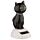 Schwarze Katze Solar Pal Wackelfigur