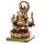 Ganesha-Statue Gold-Rot 14 cm