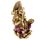 Ganesha-Statue Gold-Rot 16 cm