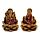Ganesha & Lakshmi Statuen Lotus 8 cm 2er-Set