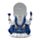 Ganesha Statue Wissen Blau-Weiß 21,5 cm