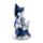 Ganesha Statue Wissen Blau-Weiß 21,5 cm