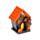 Spooky Spukhaus Kürbis Gespenst Halloween Schwarz LED-Dekoration