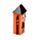 Spooky Spukhaus Schwarze Katze & Gespenst Halloween Rot-Braun LED-Dekoration