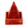 Mangoholz-Räucherbrenner-Pyramide mit Blumen-Schnitzereien