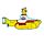 The Beatles Yellow Submarine U-Boot-förmiges Holzpuzzle 130 Teile 