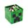 Minecraft Creeper-förmiges Holzpuzzle 130 Teile 