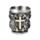 Mittelalter Ritter mit Schild Dekoratives Schnapsglas