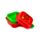 Foodiemals Elidi the Strawberry Erdbeere Lunchbox mit Clipverschluss
