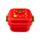 Foodiemals Elidi the Strawberry Erdbeere Lunchbox mit Clipverschluss