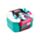 Hatsune Miku Anime Stapelbare Bento-Lunchbox mit Besteck & Clipverschluss