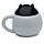 Feline Fine Katze Tasse mit Tier-Deckel
