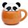 Adoramals Panda Becher mit Tier-Deckel
