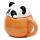 Adoramals Panda Becher mit Tier-Deckel
