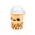 Foodiemals Boba the Bubble Tea Keramikbecher mit Deckel